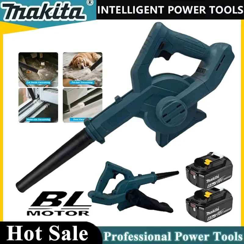 

Аккумуляторная воздуходувка Makita с регулировкой скорости, электрический воздуходув-пылесборник, снегоуборщик, садовый инструмент для уборки на улице