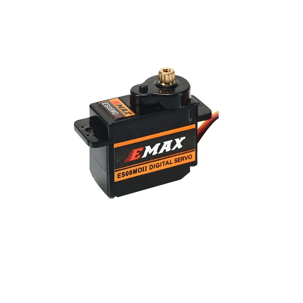 EMAX ES08MD II หุ่นยนต์เซอร์โวดิจิตอลสำหรับเกียร์ ES08A โลหะ, MG90S ES08MA สำหรับเครื่องบินเฮลิคอปเตอร์รถเรือ