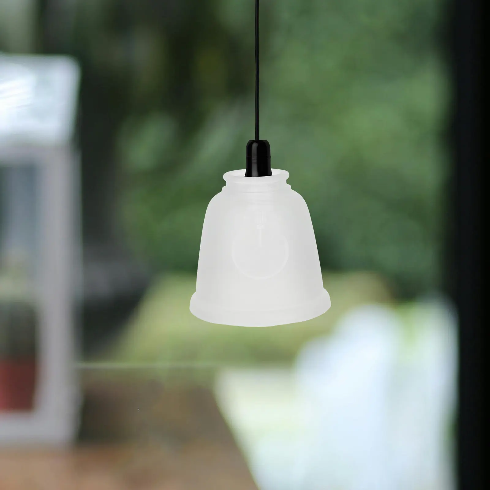 Glass Lampshade Small Bell Replacement Decorative Light Cover Ceiling Fan Chandelier Light Shade Glass Pendant Lamp Cover