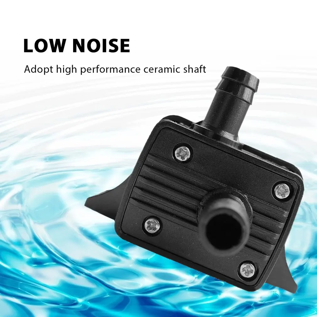 Tanque de peixes silenciosos QR30E DC 12V 24V Motor Solar sem escova piscina circulando bomba submersível bomba de água, 4.8W 5.8W 240L por H