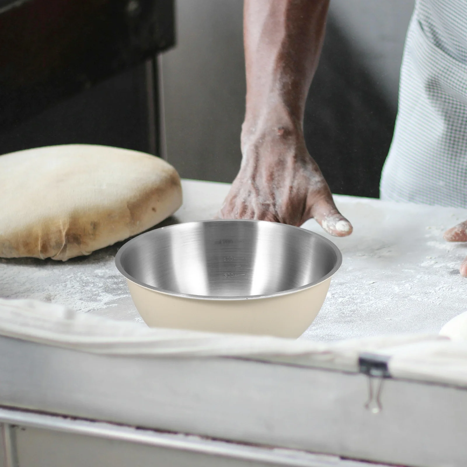 Cuencos para mezclar de acero inoxidable, ensaladera anidada, resistente, uso multiusos más profundo, almacenamiento de preparación para hornear y cocinar