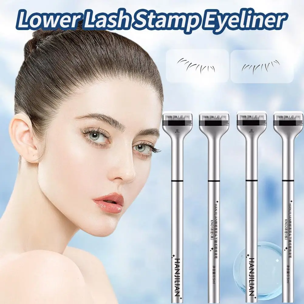 Eyelash Seal DIY Lower Lash Extension Stamps Silicone Makeup Tool For Beginner Convenient Natural Simulation Mascara Stick H2C7