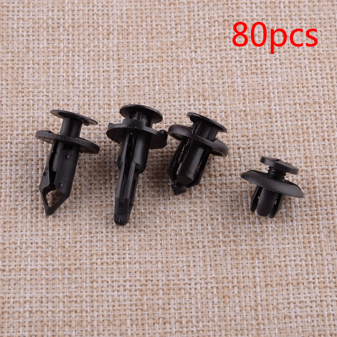 80pcs/set Universal Body Bumper Push Retainer Pin Fender Trim Moulding Clip Rivet 91503SZ3003 91512SM4003 21030249 5216102020