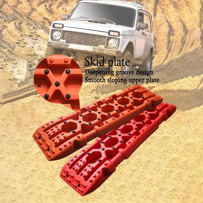 Car Off Road Accessories Traction Boards Offroad Equipment Muddy Sand  Anti Skiding Plate Snow Traction Assistance Rescue Tool