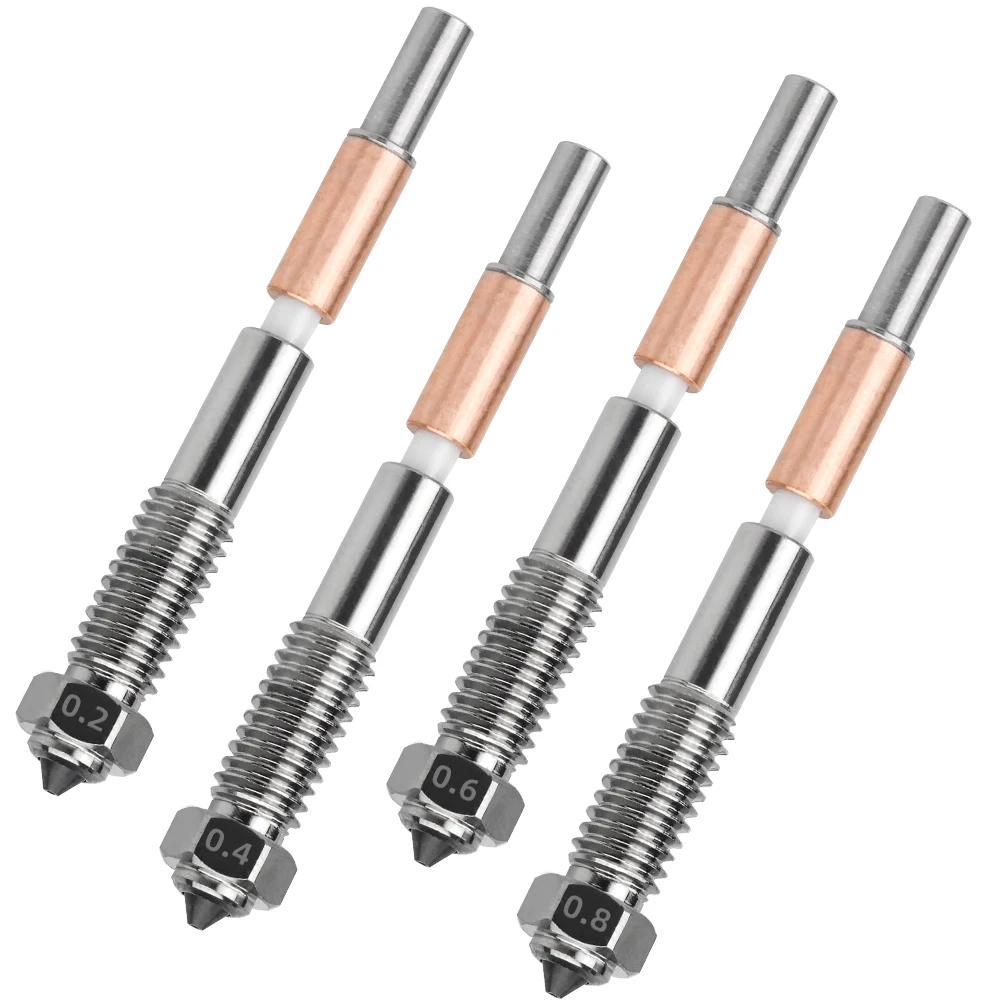 Düse für QIDI Plus4 Q2/Q2C Bimetall-Hotend-Düsen 0,2/0,4/0,6/0,8mm Keramik-Isolierung Integration 3D-Drucker-Zubehör – Detail 8