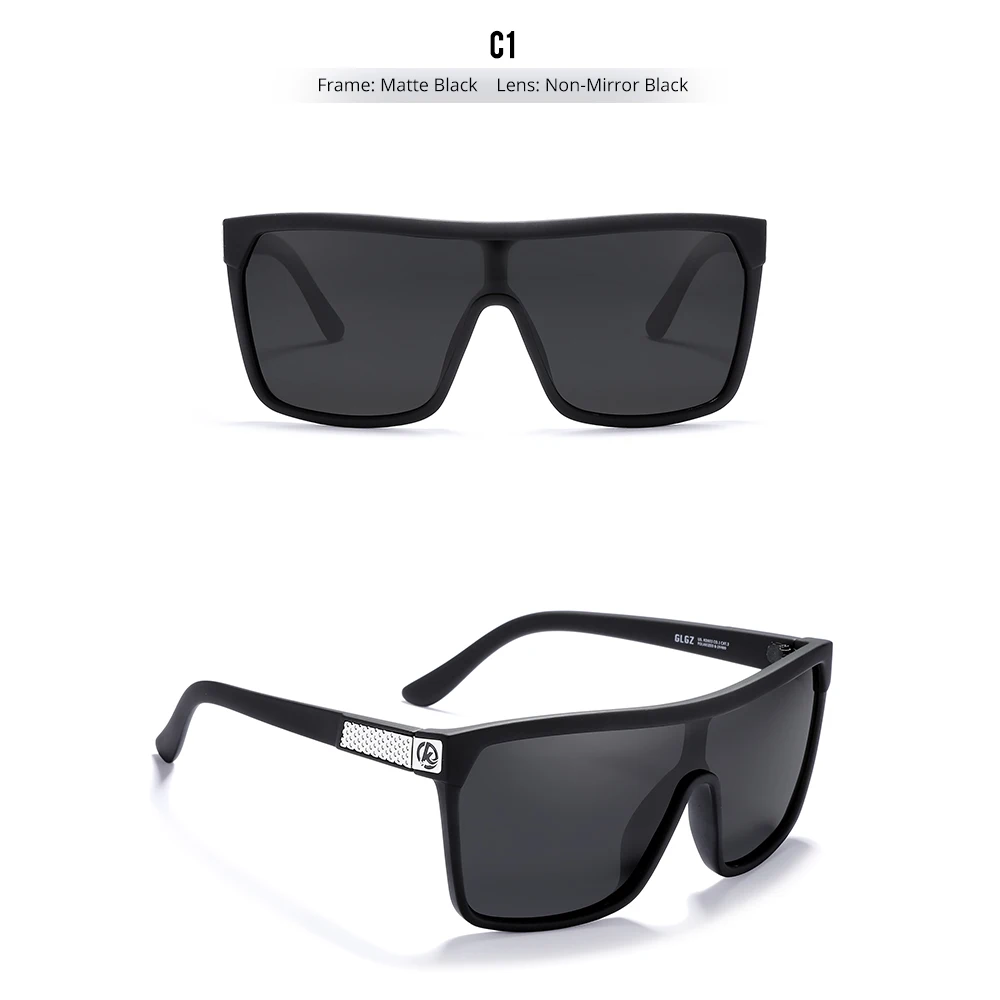 Kdeam High-End-Angels onnen brille für Männer und Frauen einteilige polarisierte Sonnenbrille mit langlebigen 5-Barrel-Scharnieren – Detail 7