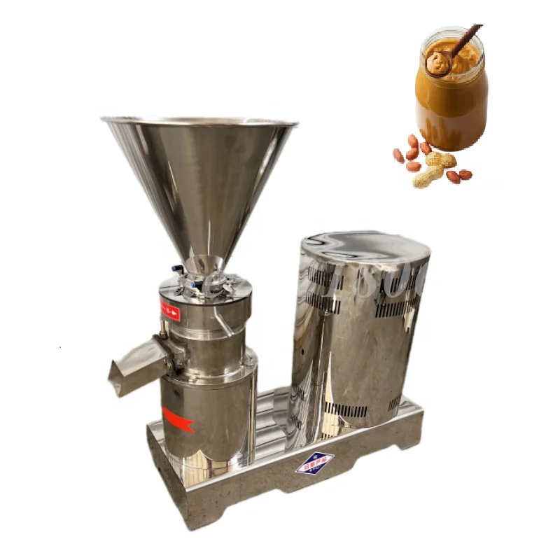 

Stainless Steel Sesame Peanut Butter Maker Almond Paste Grinding Production Maker Equipment Colloid Mill Almond Butter Machine