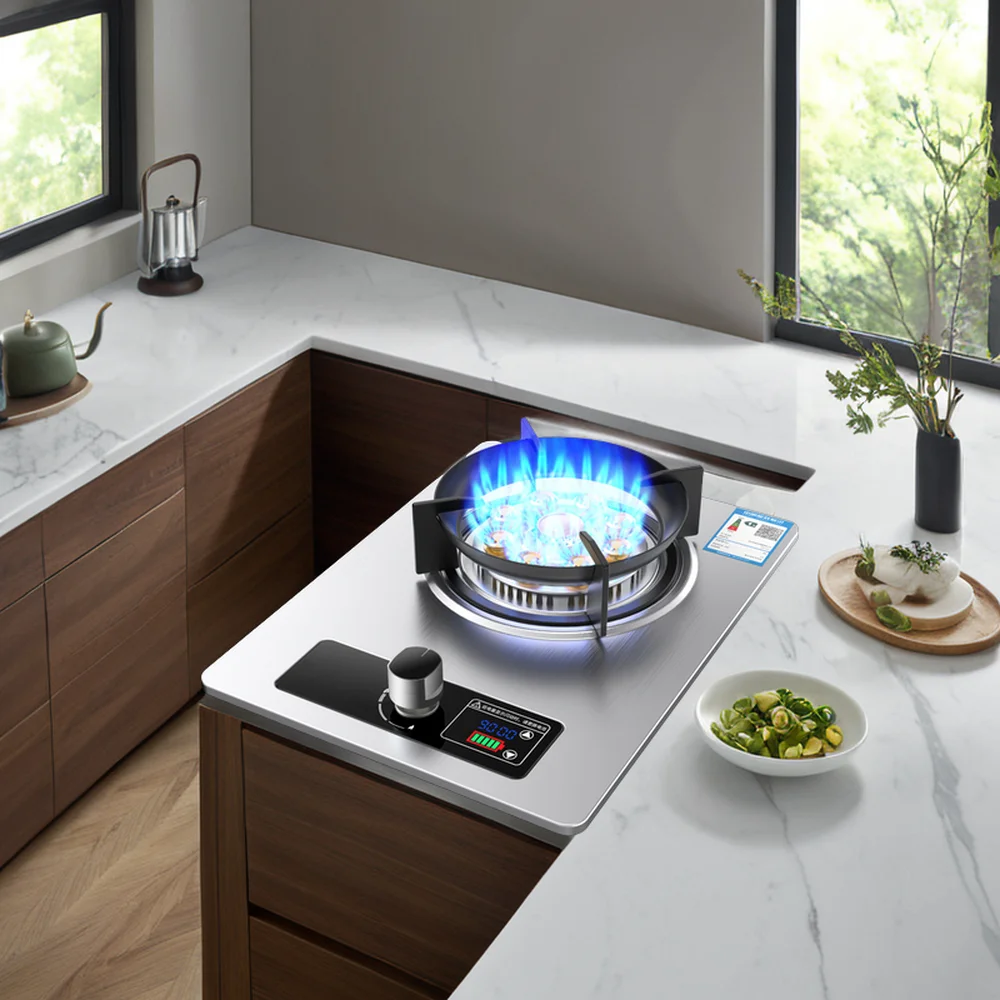 5.2KW  Factory Price Fast Delivery Build in Household Smart Portable High Power Modern Kitchen Single Gas Burner Gas Stove