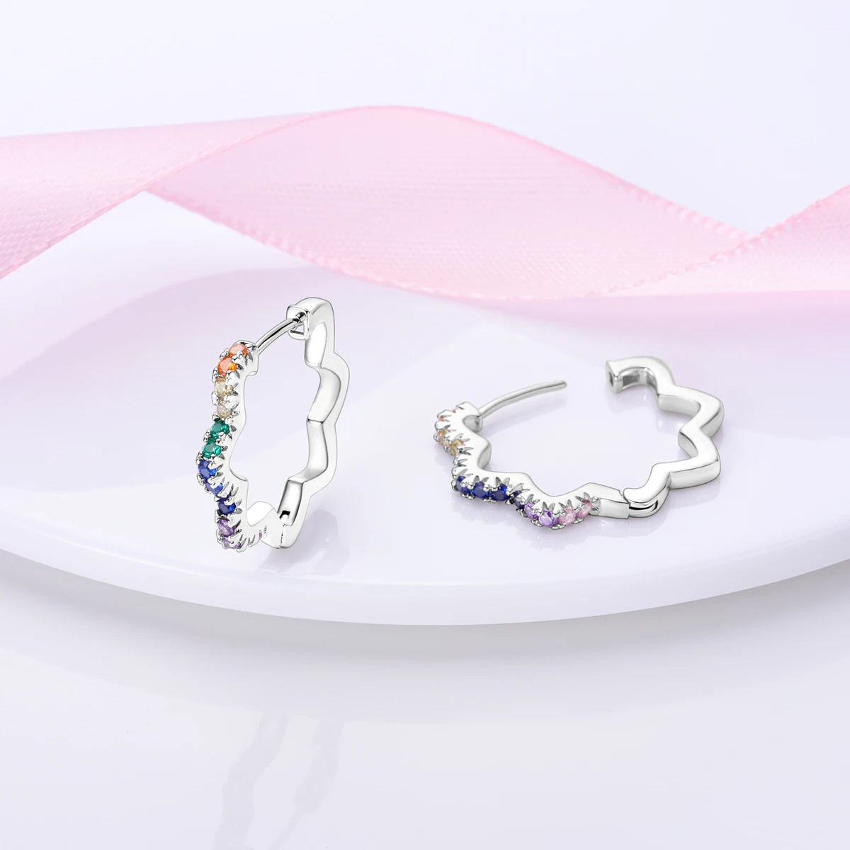 الفضة مطلي U-نوع الكورية أقراط للنساء ، الأصلي ، وصلة مزدوجة ، غرامة مجوهرات ، دروبشيبينغ