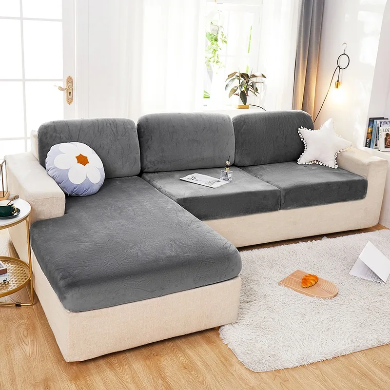 Adjustable Elastic Sofa Covers for Living Room Chaise Lounge Corner Extendable Convertible Protective Couch Cushion Seat Cover