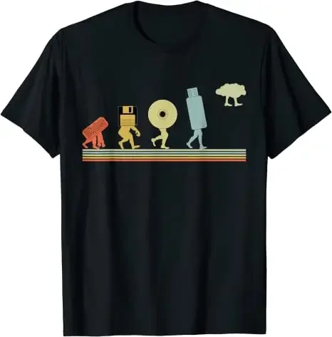 Evolution Cloud Coding Programming T-Shirt Computer Science Python Programmer Eat Code Sleep Graphic Tee Tops Men Clothing Gifts
