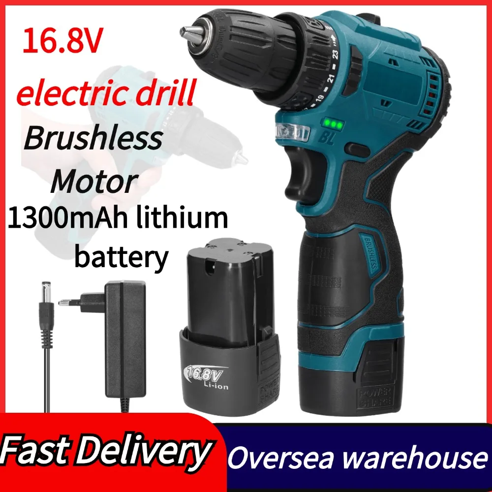 16.8V Cordless Driver Drill Electric Screwdriver Regulation Rotation Ways Adjustment Lithium Drill Home Improvement Power Tool