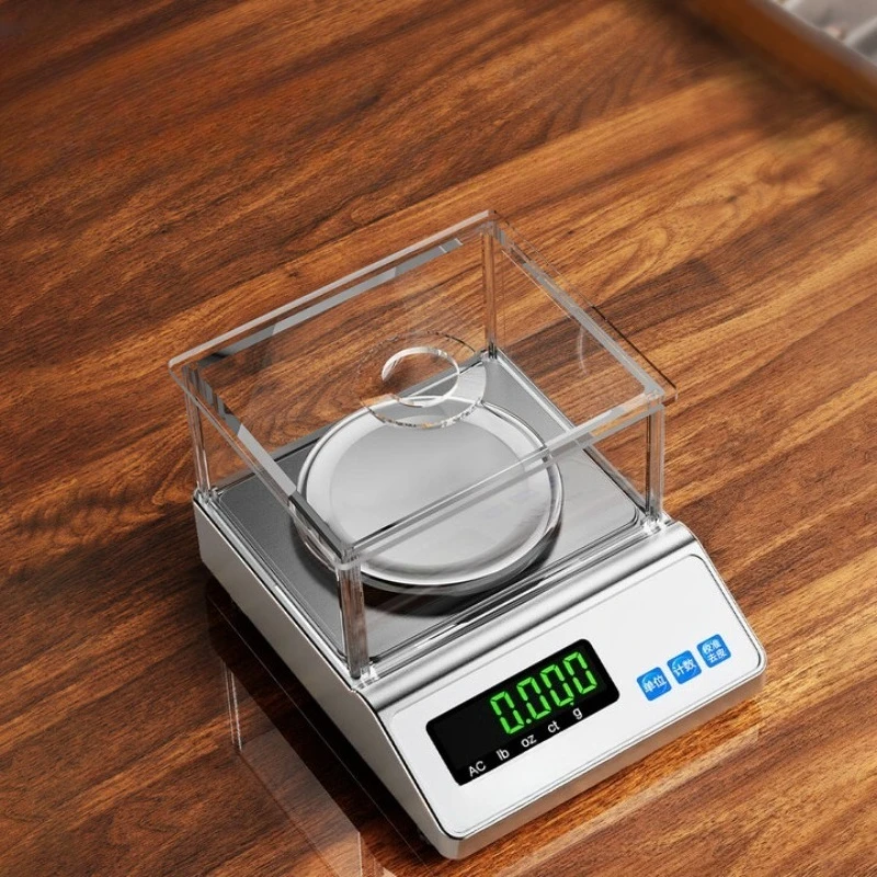 

High-precision gold jewelry special milligram weighing electronic balance scale grams accurate to 0.001g jewelry gram weighing