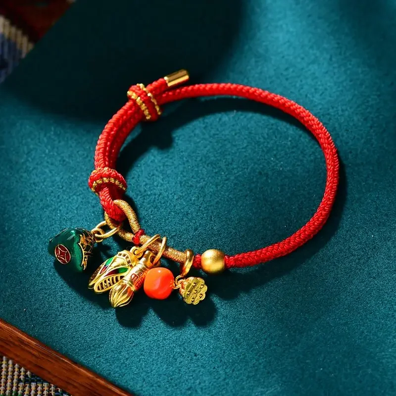 Senior High School Entrance Examination Bracelet To Be No1 Wenchang Pen Red Rope Students Boat Festival Colorful HandRope