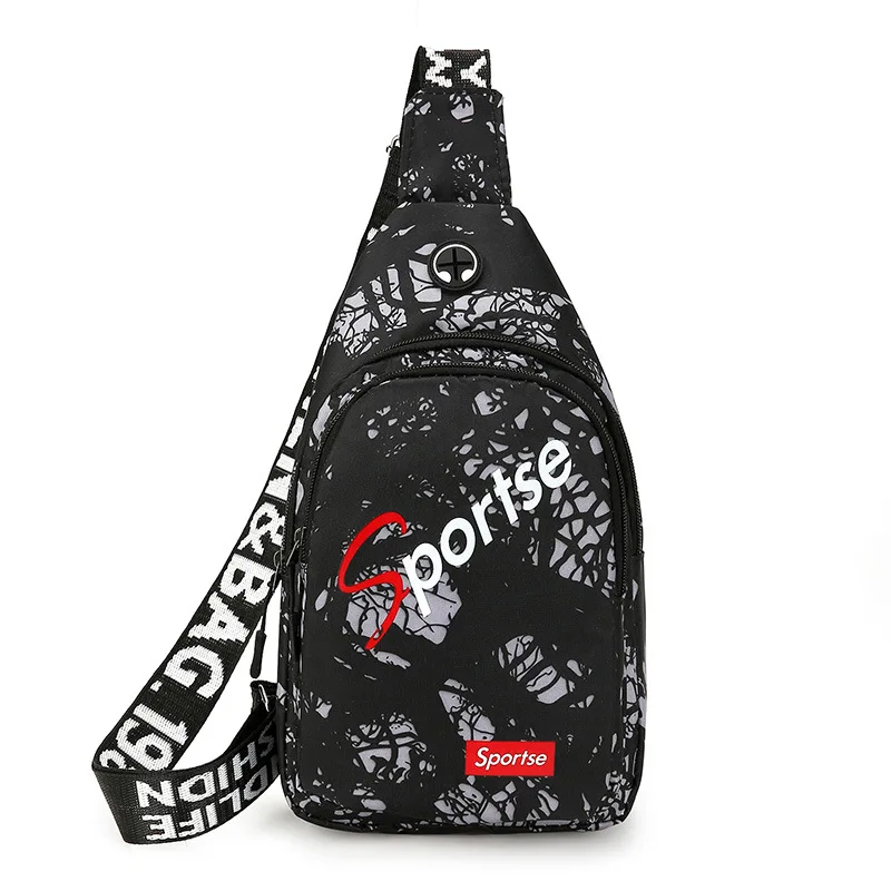 حقيبة الصدر للرجال كتف واحد كروسبودي عادية مائل الصليب أكسفورد القماش حقيبة ظهر مائلة الرياضة ركوب الصدر حقيبة مائلة