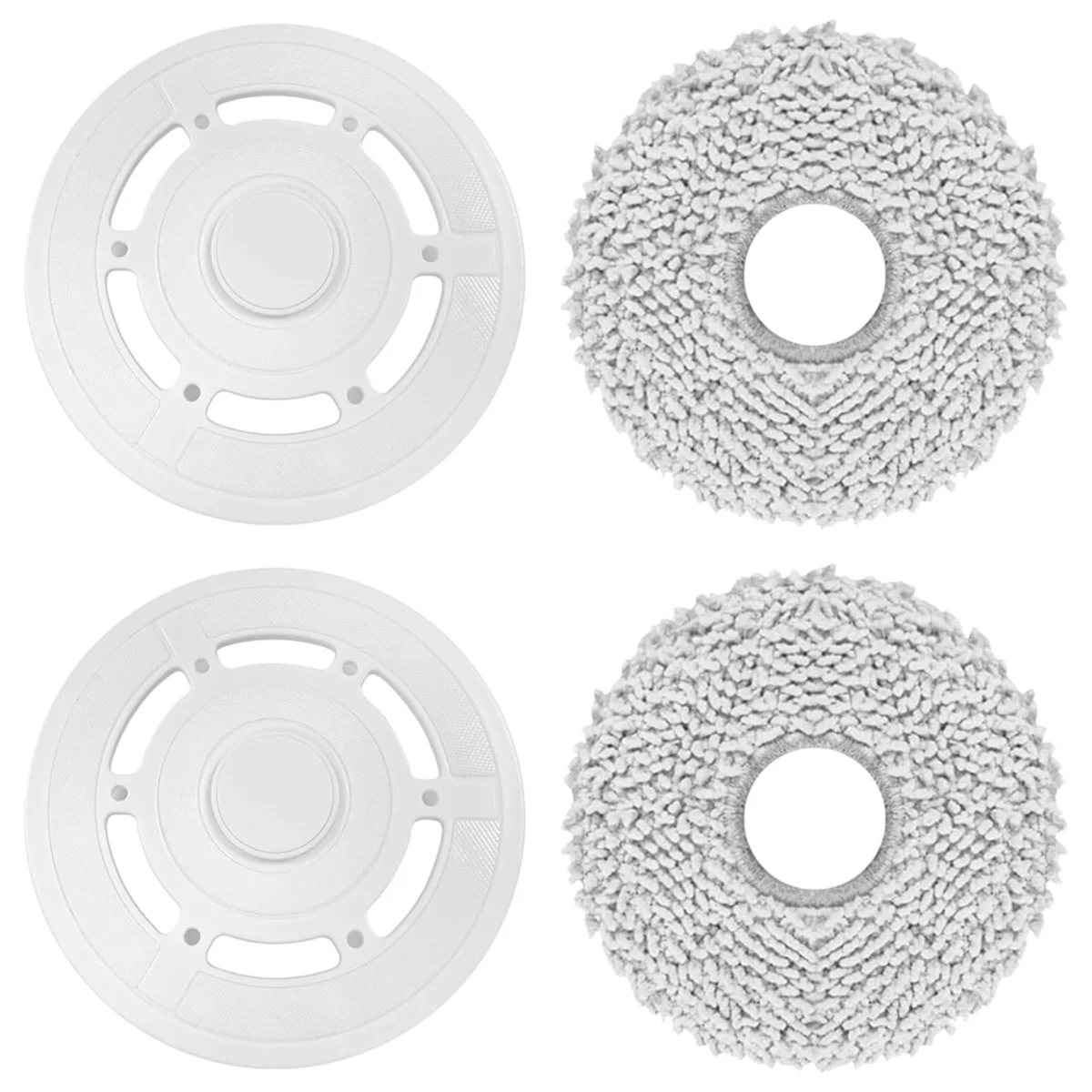 Mop Cloths with Mop Plates Spare Parts for Ecovacs Deebot T20 Omni / T20e Omni Robot Vacuum Cleaner Mop Pad Mop Holder