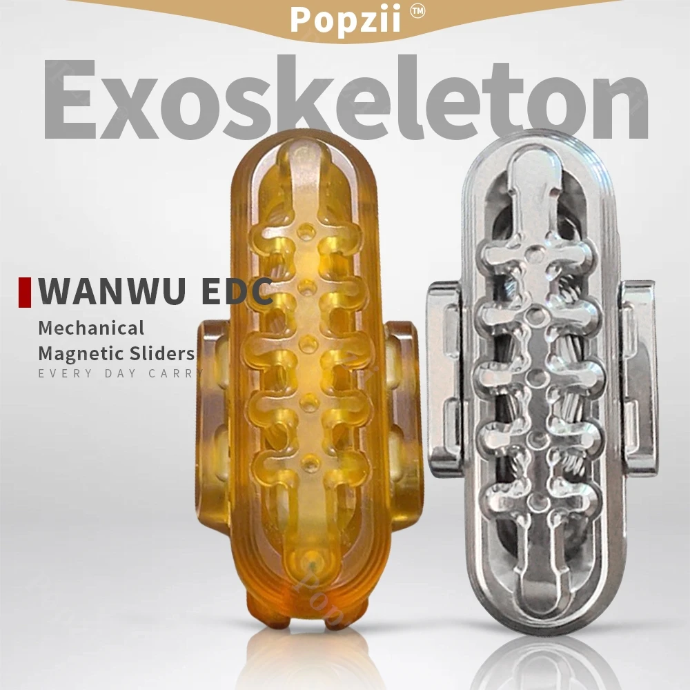 

WANWU EDC экзоскелет механические магнитные ползунки крутой гаджет для взрослых игрушка-непоседа офисные гаджеты для снятия стресса игрушки для тревоги