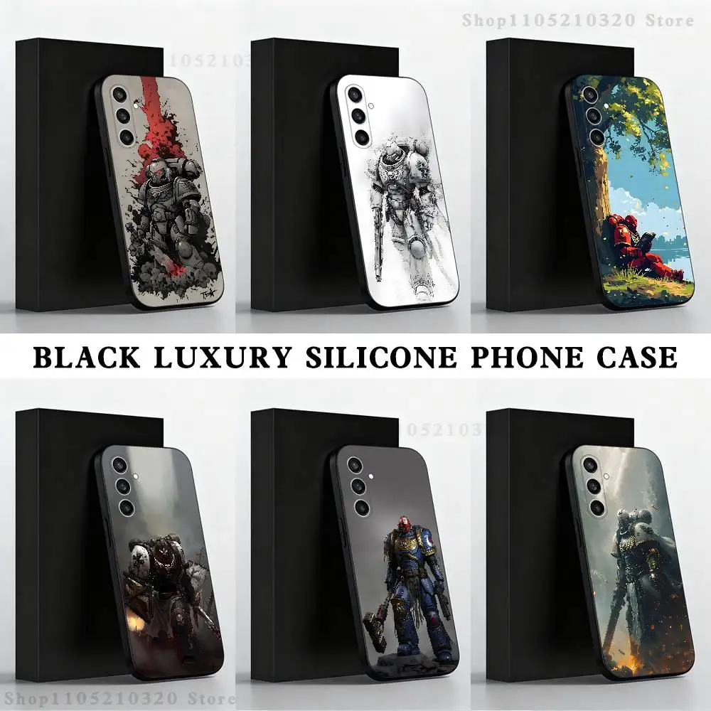 

Battle W-Warhammers Mech Phone Case For Samsung S 25,24,23,22,30,21,10,9,Ultra,Plus,Lite,FE,4,5 G Black Soft Case