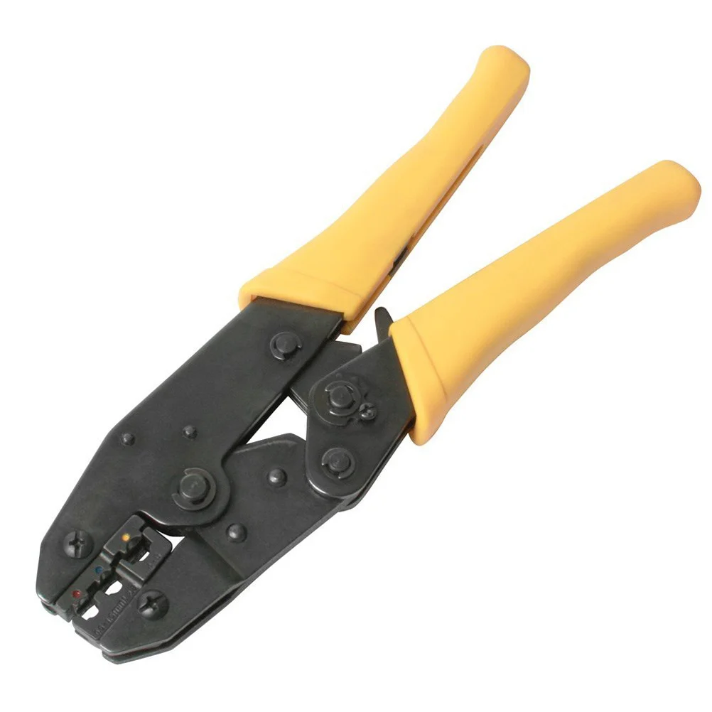 

Crimping Pliers Kit Self-Adjustable Ratcheting Tool For Non-Insulated Terminals With 5 Jaws Screwdriver Nylon Bag Crimper
