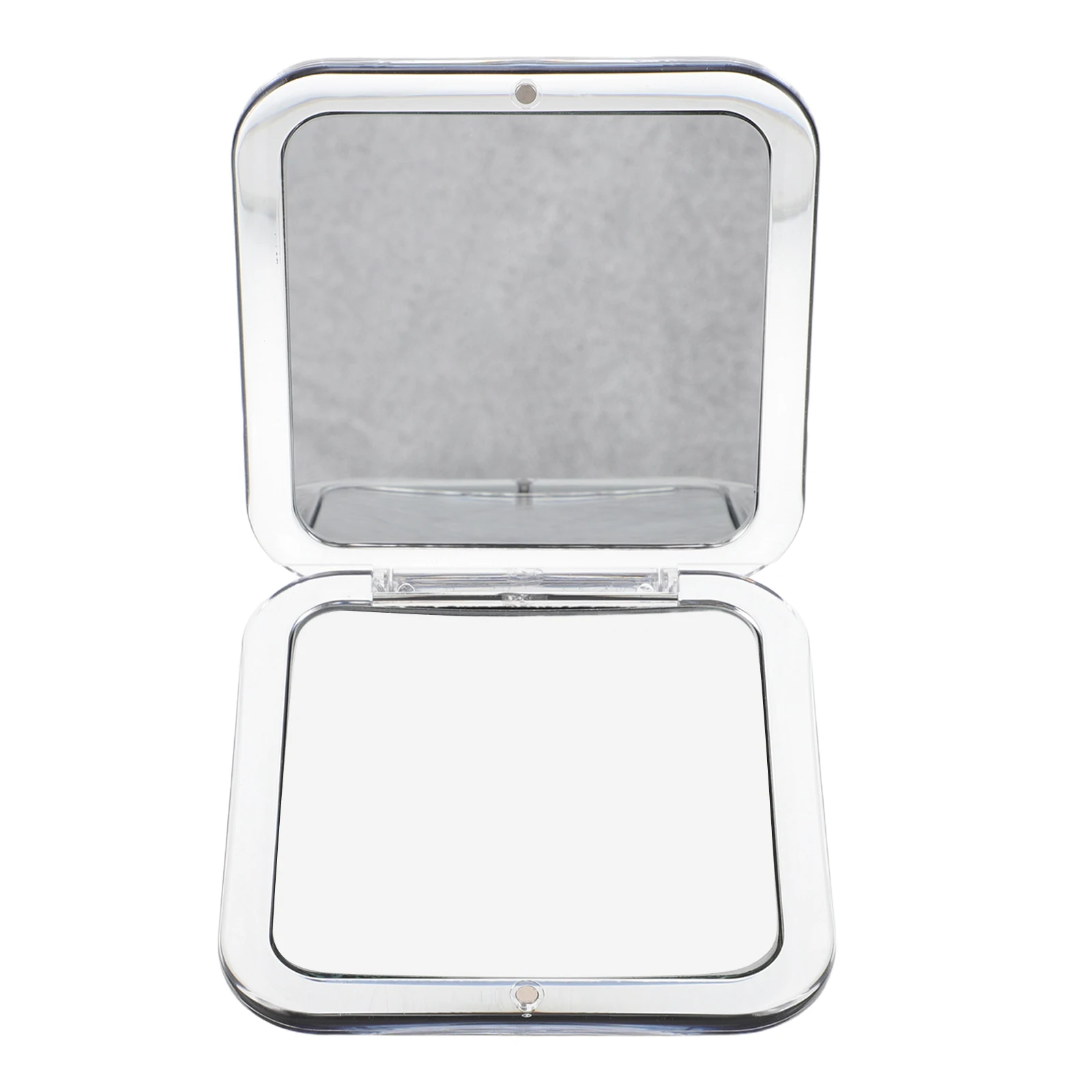 

Folding Vanity Mirror Foldable Mini Small Travel Silver Rectangular Makeup Portable Purse