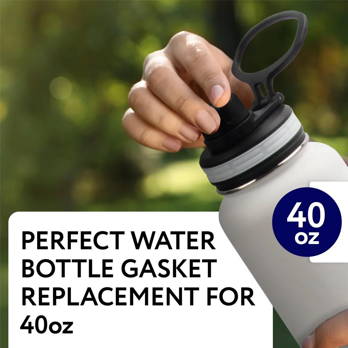 Water Bottle Gasket for Thermoflask Insulated Water Bottle Lid for Water Bottle Straw Lid, Chug Lid, Chug Spout