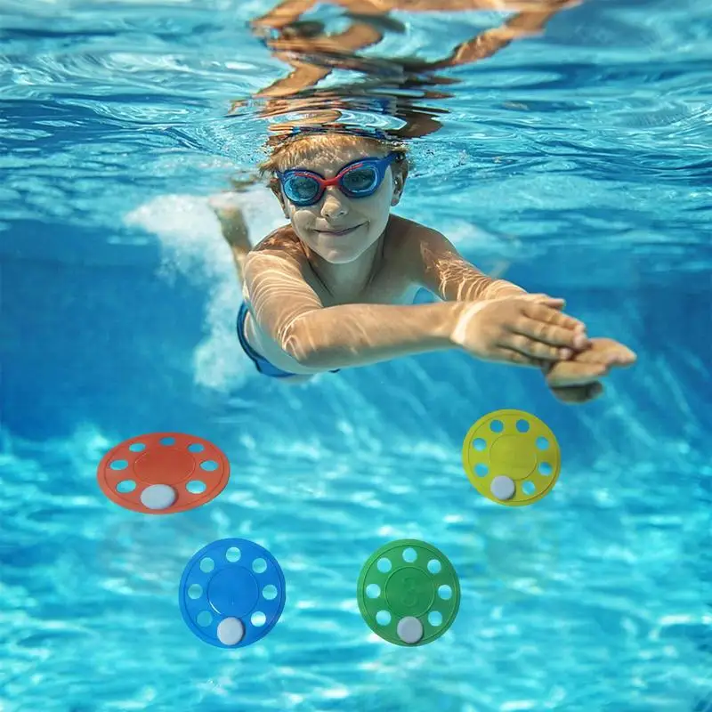 Schwimmbad Spielzeug Scheiben Unterwasser Tauch spielzeug für Kinder Jungen Mädchen niedlichen Pool Spielzeug für den Sommer bunte Wasserspiel zeug für