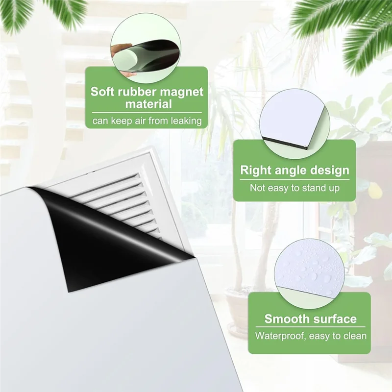 A33Z-Cubiertas de ventilación magnéticas, cubiertas de ventilación cuadradas de 12X12 pulgadas, cubiertas de ventilación de CA magnéticas para suelo, techo, pared, registros de CA HVAC