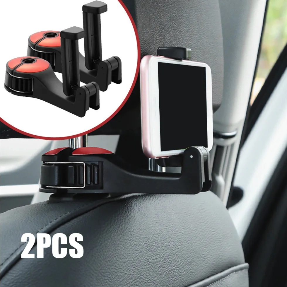 

2pcs Car Rear Seat Phone Holder Car Seat Stowing Tidying Mounts and Holders Universal Multifunctional Auto Interior Accessories