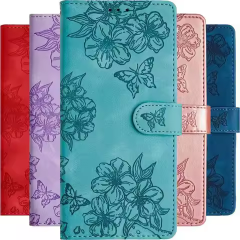 Lovely Cherry Butterfly Case For Samsung Galaxy A13 A14 A15 A16 A20 A20E A21S A22 A23 A24 A25 A26 A30 A30S A32 5G Cover #OGA