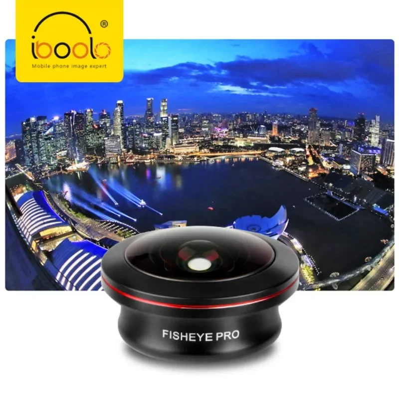 IBOOLO New Design 10MM 210 Degree Super Wide Angle Lens for Iphone The Best Full Frame Fisheye Lens for Smartphone in The World