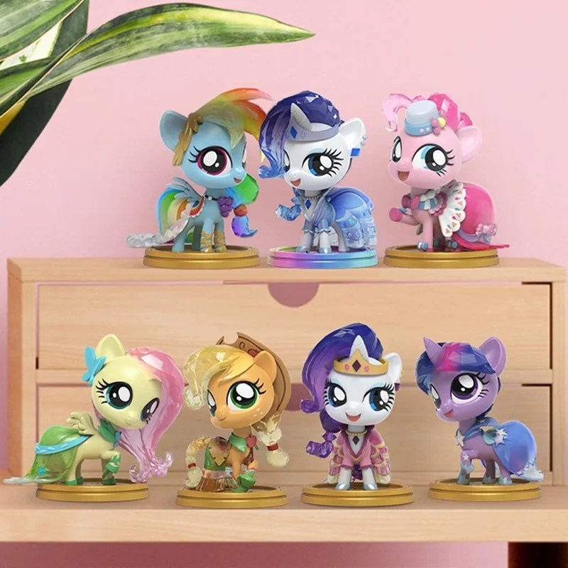 

MightyJaxx My Little Pony Brightse Figures Twilight Sparkle Rainbow Dash Applejack Gift Peripheral Ornaments Toys for Children