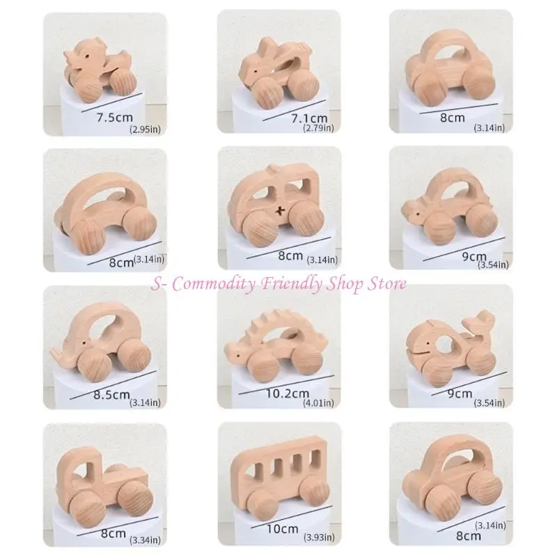 85ae Notor Animal Car Toy pour tout-petit Inertia Push Vehicle Toy pour bébé Grip Grip Root Toy pour une habileté à moteur