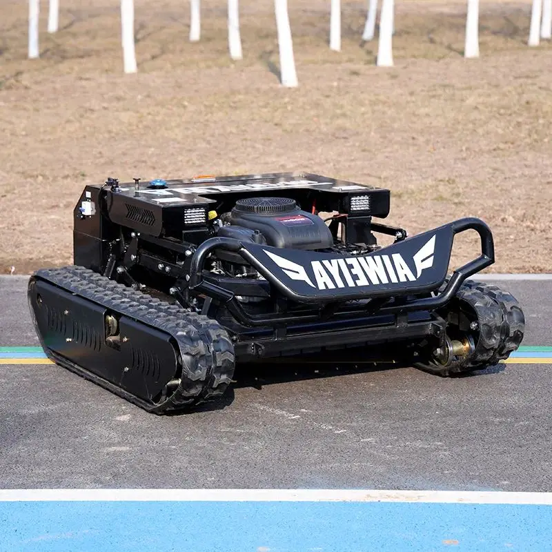 

Customized high-efficiency energy-saving remote-controlled lawn mower, tracked all-terrain, zero-turn grass chopper