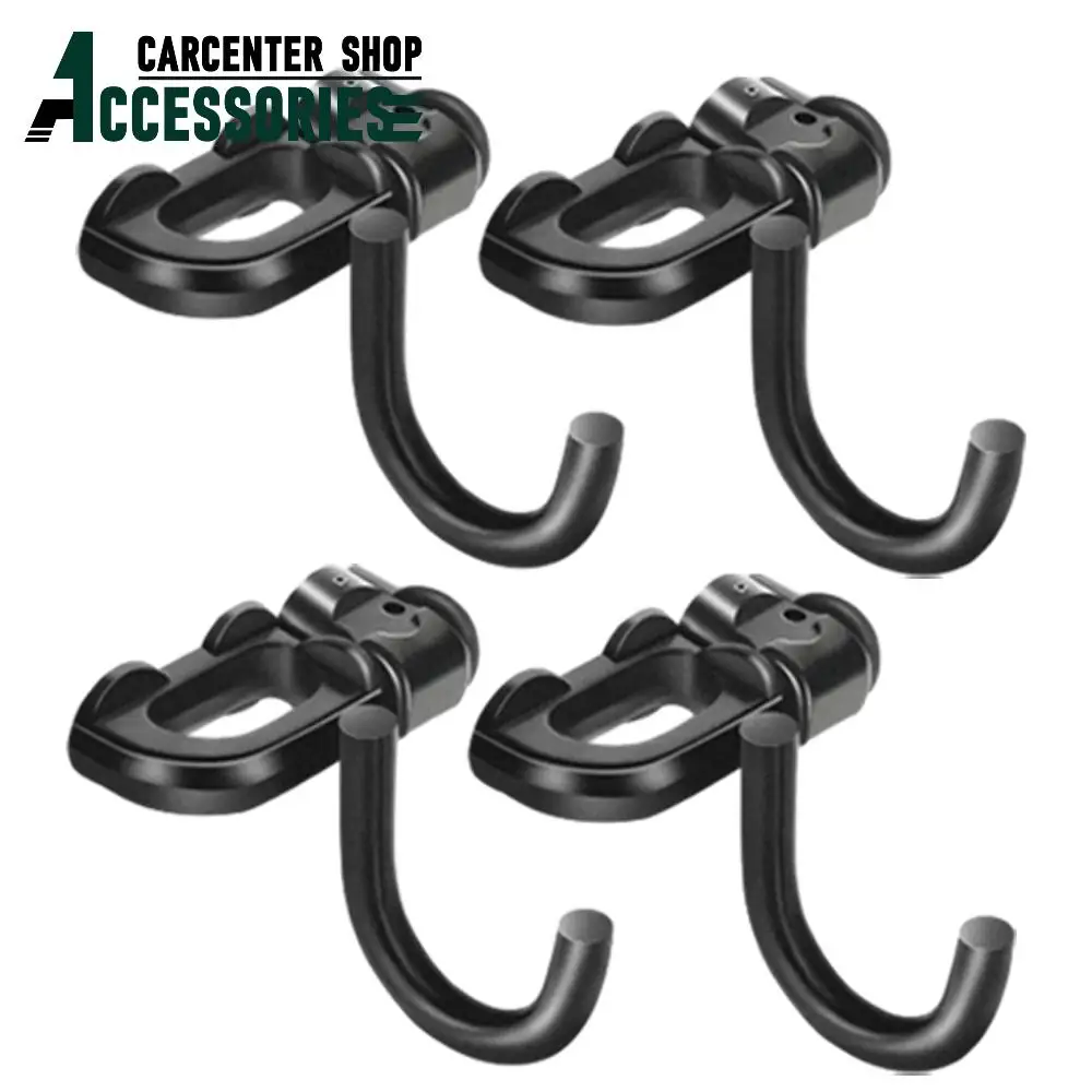 L Track J-Hook Double Stud Tie Down Anchor For Truck Trailer RV Secure Motorcycle ATV Ladder Cargo Control Fitting Black