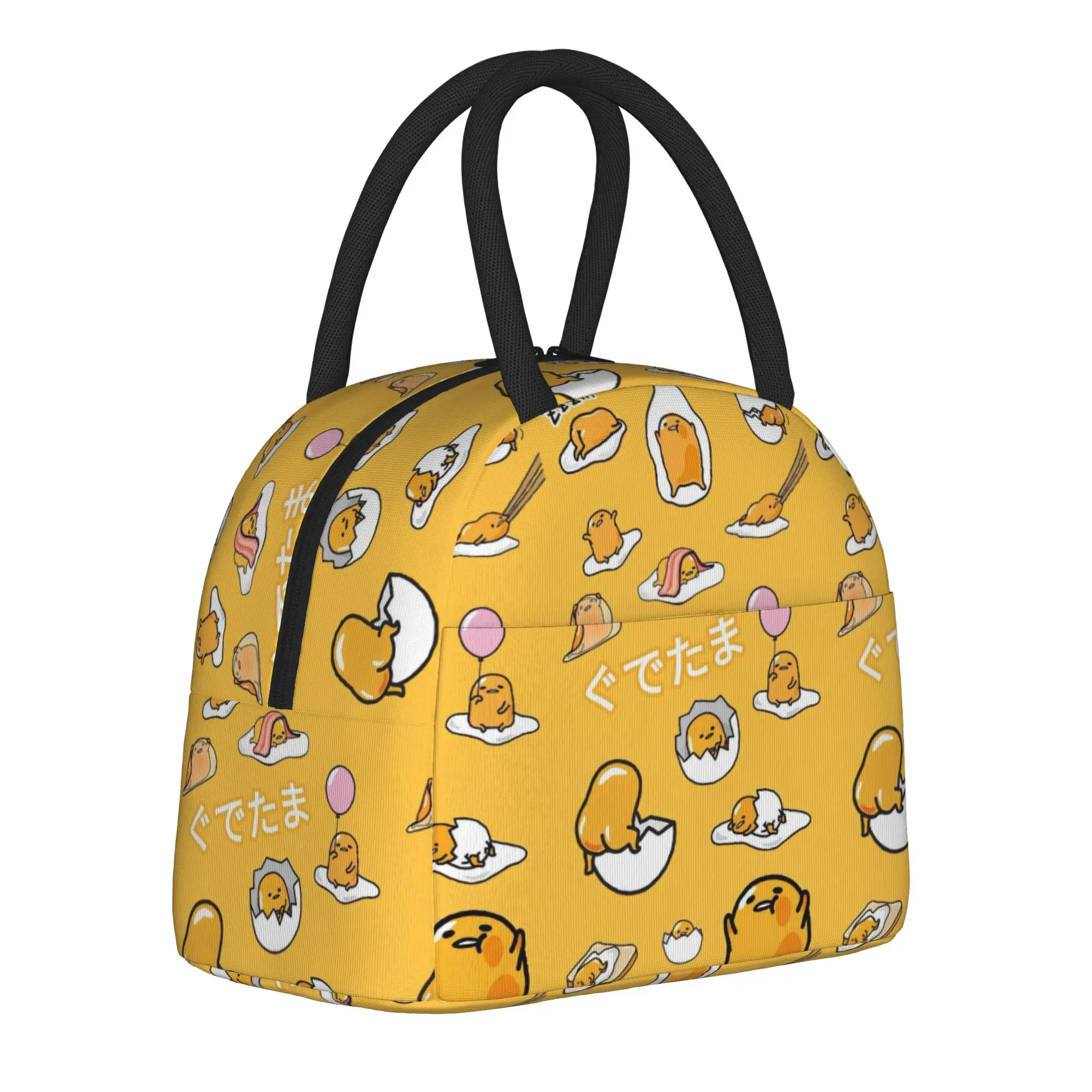 

Gudetama Insulated Lunch Bag Leakproof Meal Container Thermal Bag Lunch Box Tote Work Travel Food Storage Bags