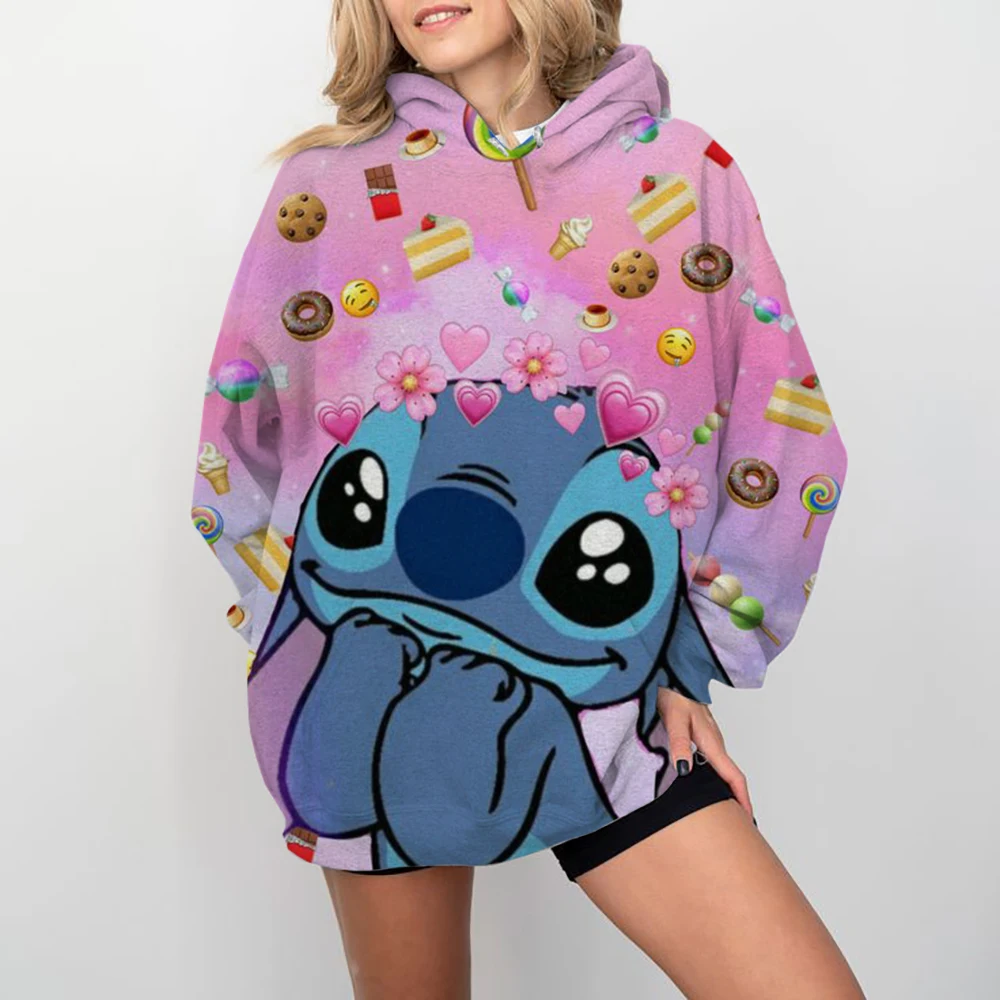 

Lilo and Stitch Anime Fashion Unisex Spring 2025 New 3D Printed Kids Hoodies Women's Tops Street Style Casual Hoodies y2k