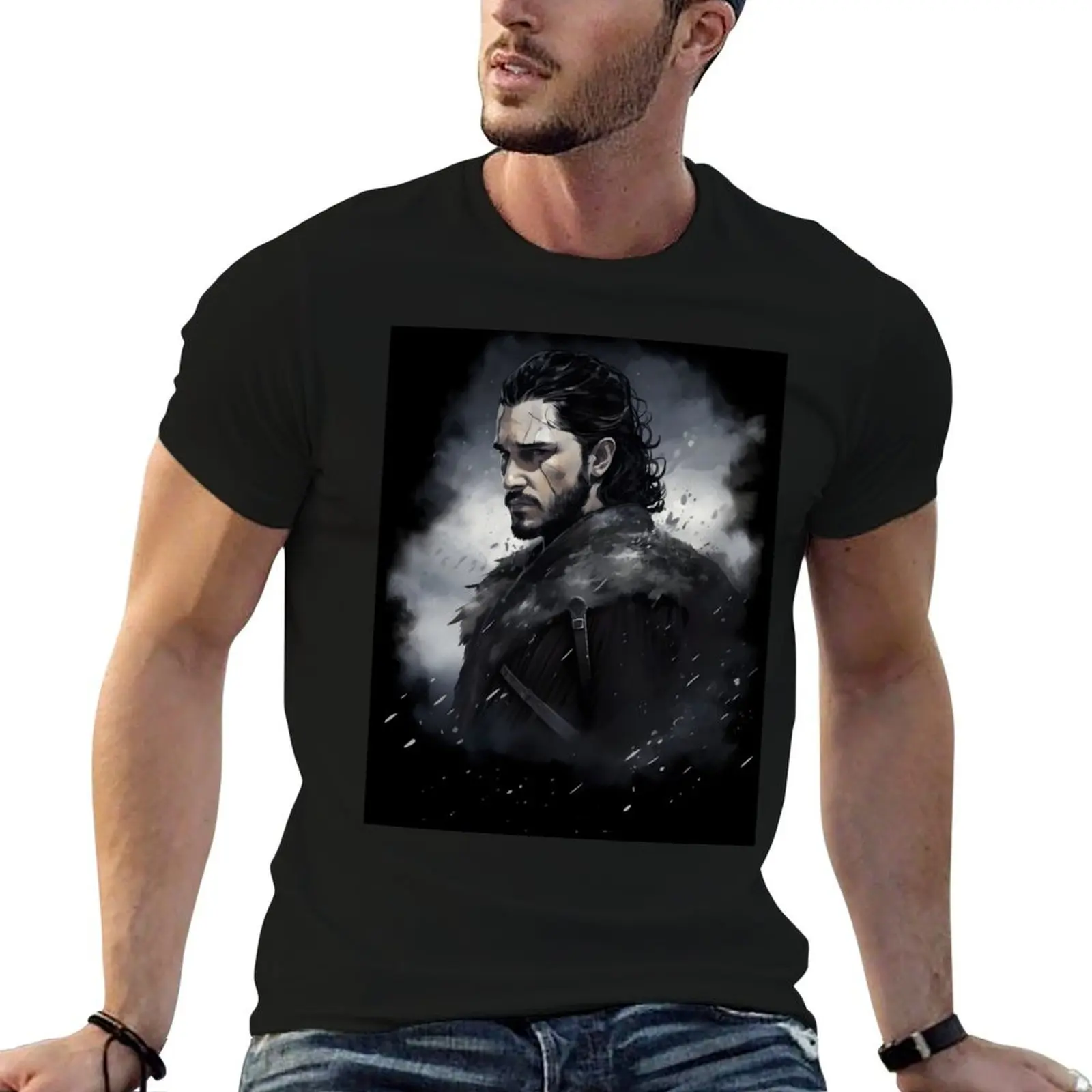 

Jon Snow T-Shirt man t shirts cotton man t shirts for men casual printed t shirts for man T-Shirt