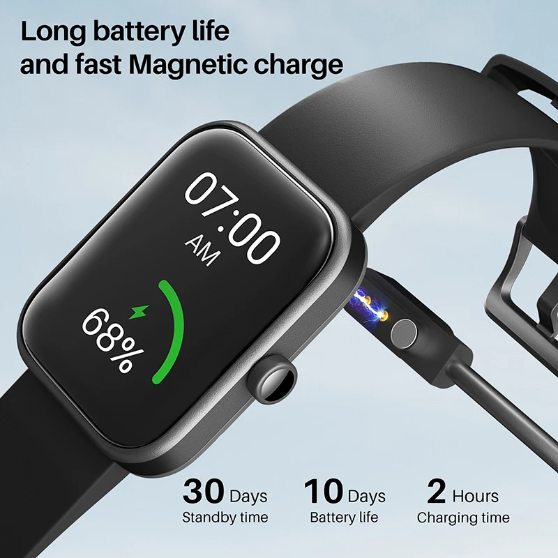 TOZO S2 Smartwatch 5ATM wodoodporny wbudowany opaska monitorująca aktywność fizyczną z monitorem pracy serca kobiety inteligentny zegarek dla Android iOS telefon