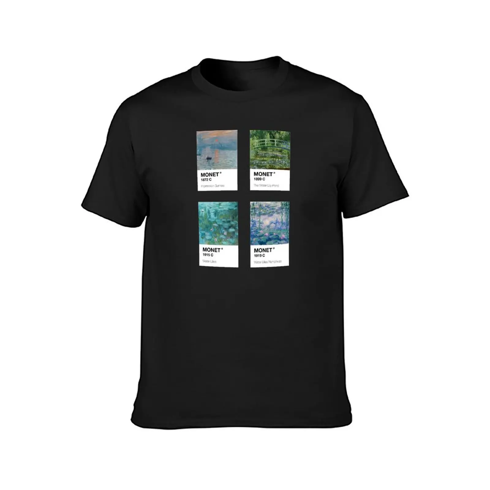 monet pantone sticker pack T-Shirt sublime new edition summer top for a boy mens tall t shirts