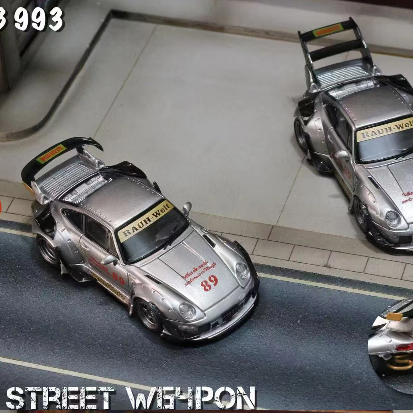 SW 1/64 911 993 RWB alliage jouet véhicule à moteur moulé sous pression en métal modèle cadeaux