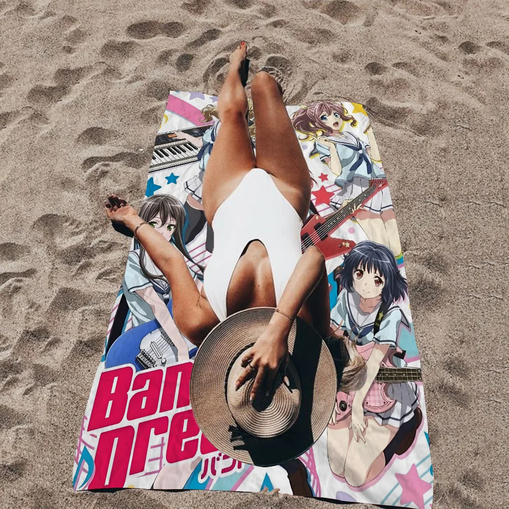 

BanG Dream! It`s MyGO! Cartoon Beach Towel Cute Kawaii Room Decor Bath Girls Children Hand Towels For Bathroom Shower