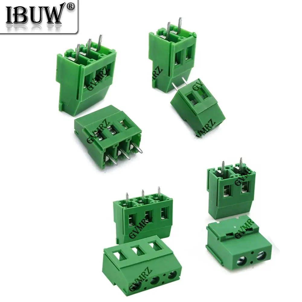10PCS 2P 3P  KF129 2Pin 3Pin Screw Type PCB Terminal Block Wire Connector 5.08mm 7.62mm Straight Pin Splice Terminals KF-129