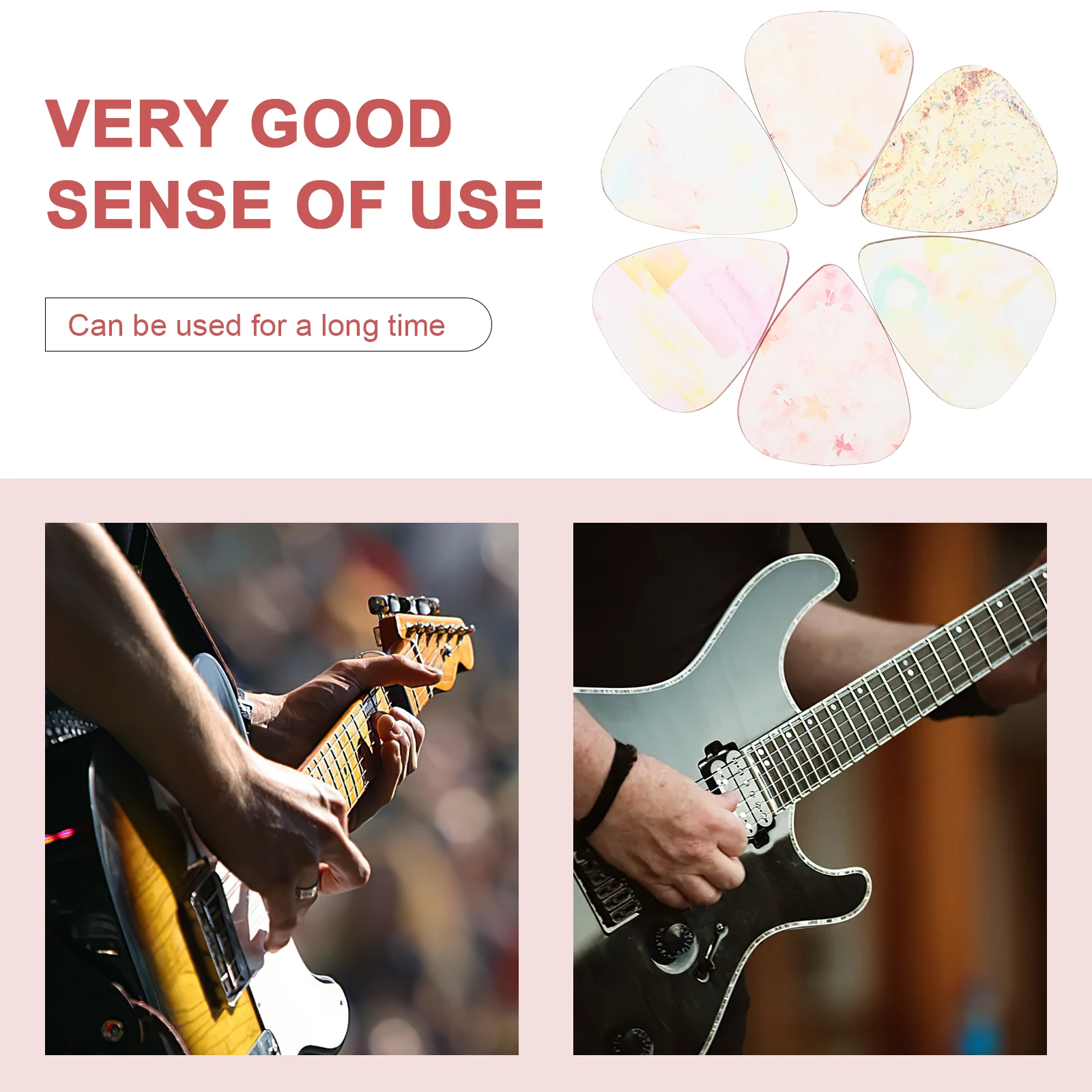 

Replacement Guitar Picks Color Transparent Acoustic Accessories Finger for Electric