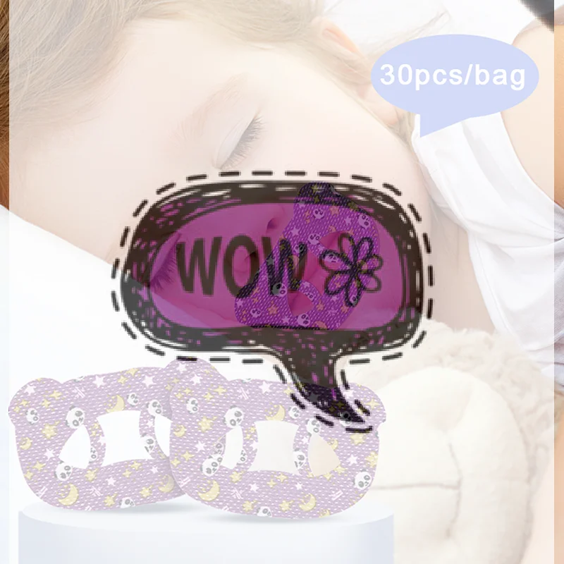 Anti-Snoring Stickers For Children Sleep Mouth Shape Anti-Suffocation Design Cartoon Style Bear O-shaped Breathing Mouth Patch