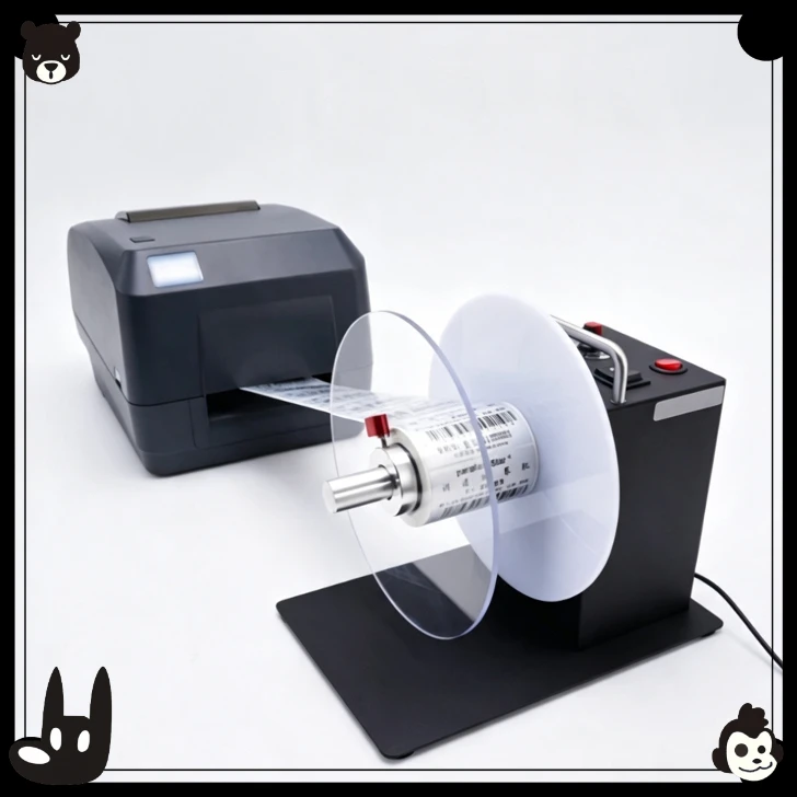 F202/DS802 Label Rewinder Automatic Self-adhesive Tag Label Reclaimer Washing Label Water Washing Mark Rewinding Machine