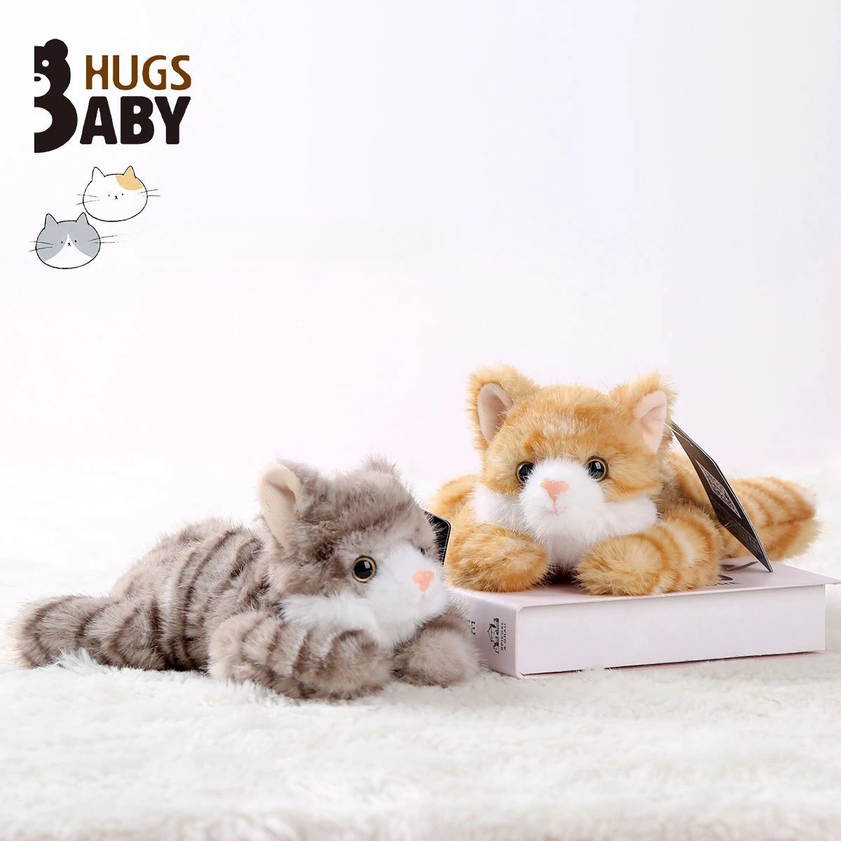 Kuscheltier für Katzen im Taschenformat: Entzückende Tierpuppe mit superweichem Material für emotionale Unterstützung und perfektes Geschenk