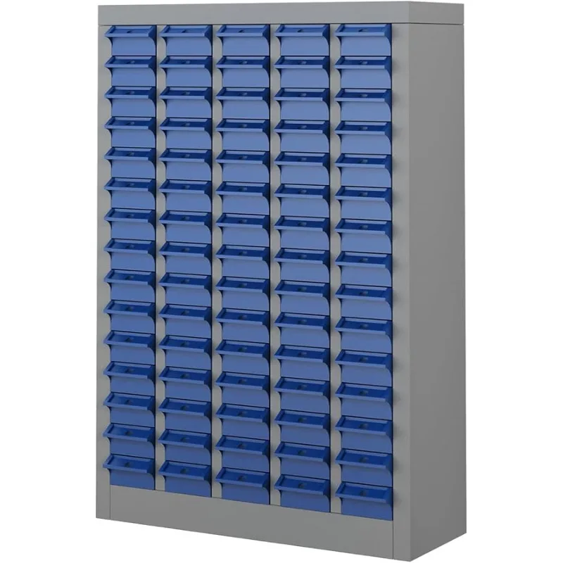 

75 Drawer Tool Storage Cabinet with ABS Drawers, Bolt and Nut Organizer Parts Box, Hardware Shelving Unit for Garage and Worksho