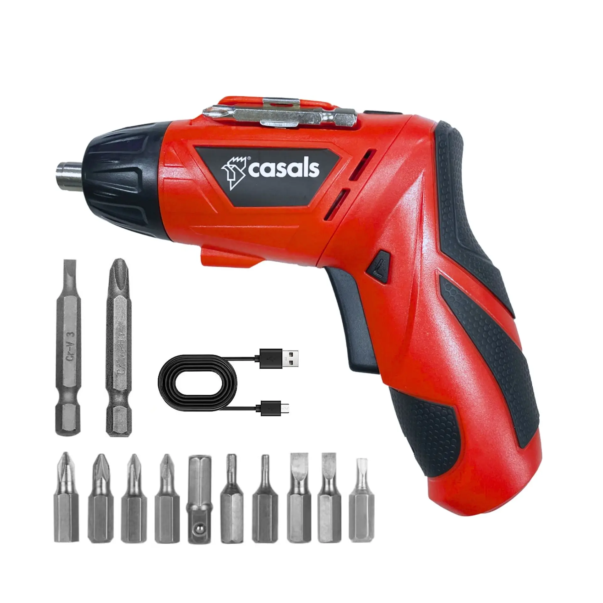 Casals CSC36VA electric screwdriver, Mount furniture and small tasks, soft rotary handle, includes 12 points,