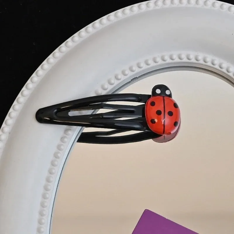 مشبك شعر على شكل حيوان الخنفساء، مشابك جميلة للفتيات الصغيرات والنساء في الهالوين وإكسسوارات الشعر المزخرفة