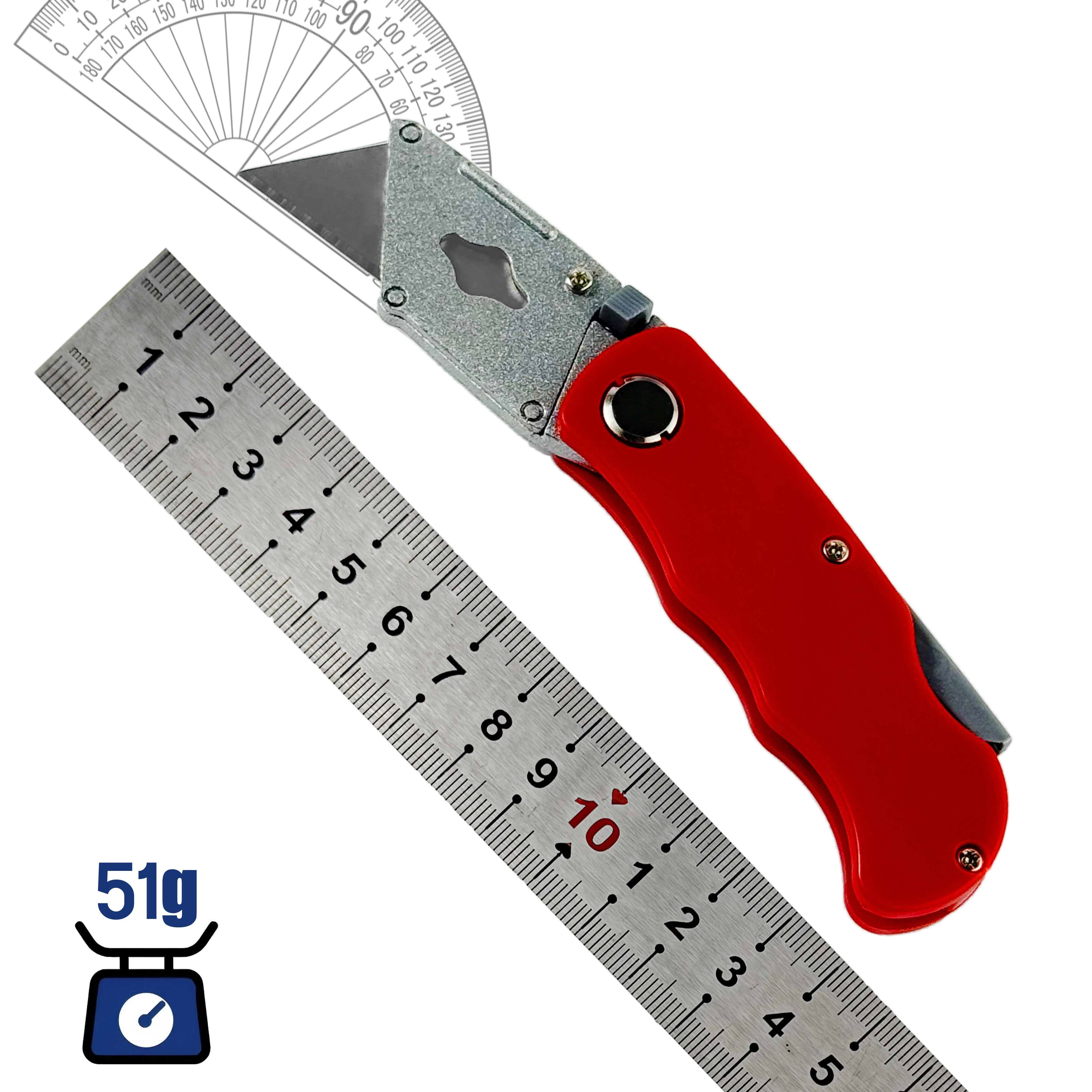 Foldable multi-functional tool, sturdy and durable, paper cutter, electrical cable, multi-functional tool, letter opener.